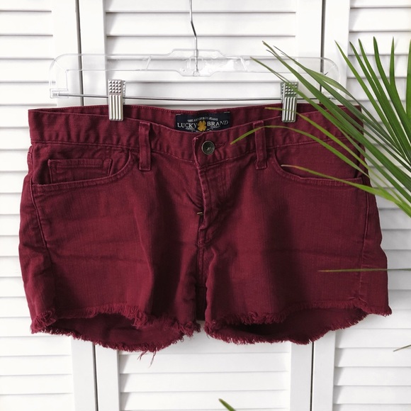 Lucky Brand Pants - Burgundy Lucky Brand Riley Shorts